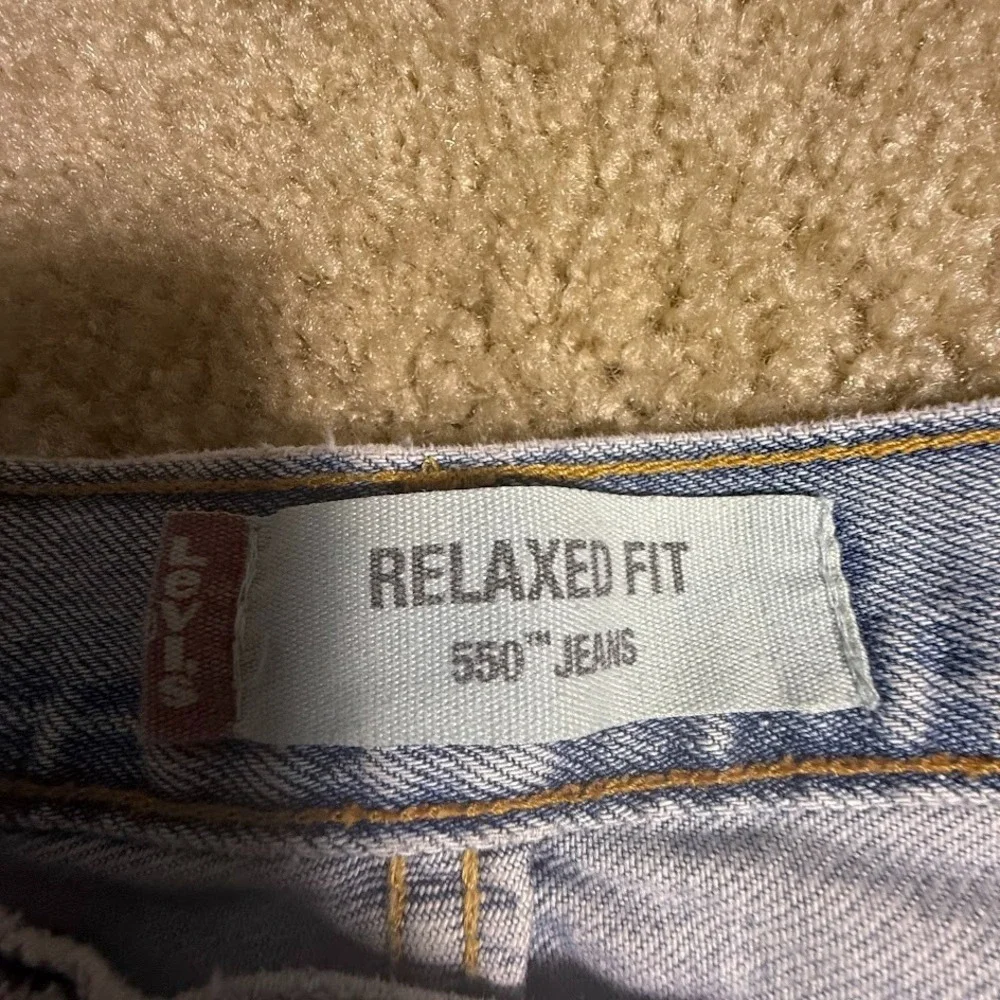Y2K Levi's 550 Jeans Mens 38 (36) x34 Relaxed Fit Light‎ Wash Denim Egypt
